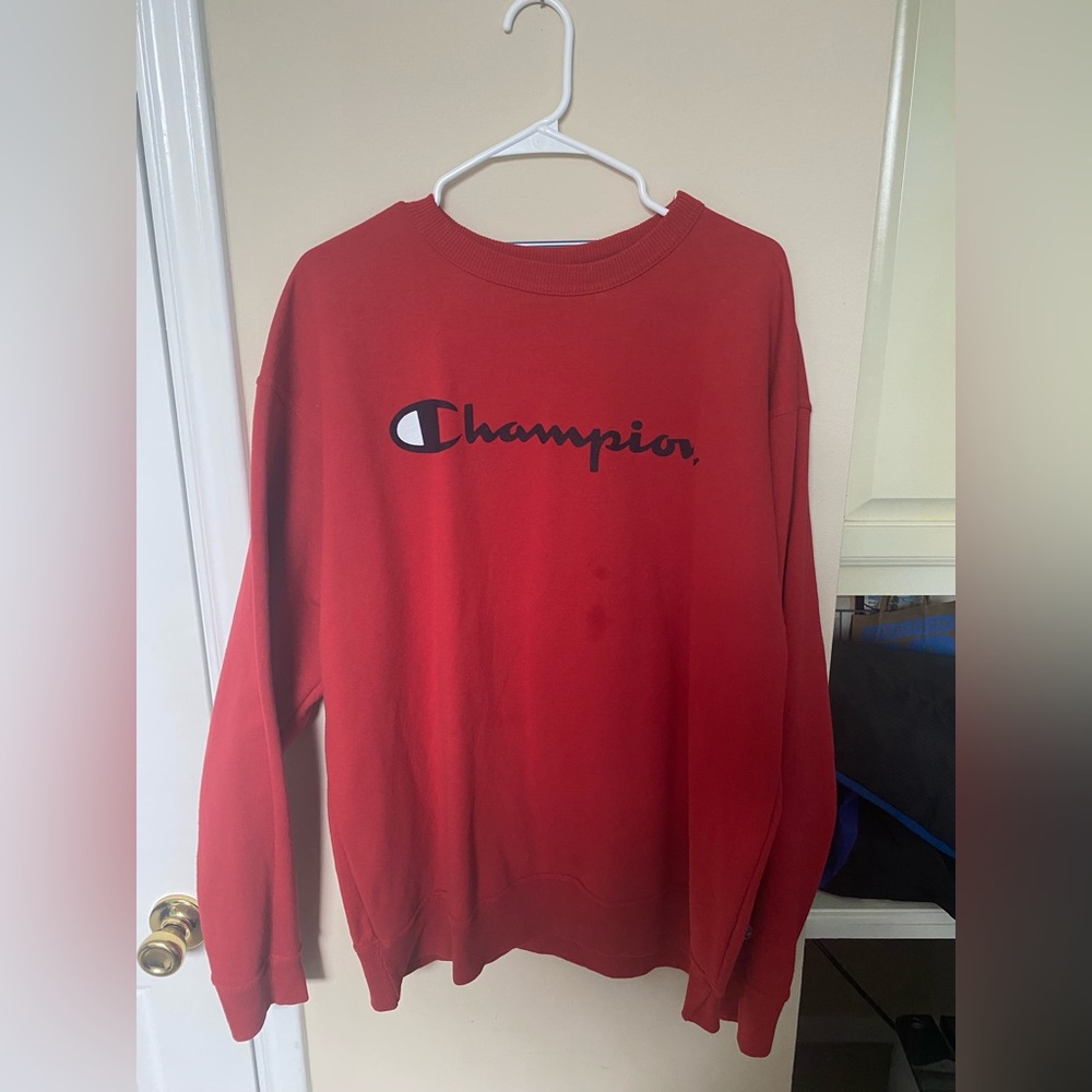 Champion Sweatshirt Size XL/Red